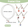 6Pcs Brass Necklaces NJEW-CA00002-2