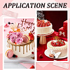 21Pcs 3 Colors Birthday Theme Mirror Effect Acrylic Birthday Cupcake Insert Card Decoration AJEW-SP0001-72A-5