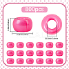 800Pcs Plastic Pearlized Beads KY-SP0001-53C-2