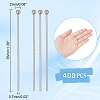 400Pcs 304 Stainless Steel Ball Head Pins STAS-UN0049-22-2