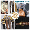 4Pcs 2 Style Brass Loop Keepers KK-WR0001-09-5