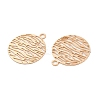 Long-Lasting Plated Brass Filigree Charms KK-K336-24KCG-2