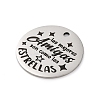 Anti-Tarnish 201 Stainless Steel Pendants STAS-R002-01P-19-2