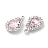 Alloy Glass Pendants ALRI-C007-08P-03-3