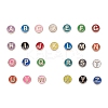 104Pcs 26 Colors Alloy Enamel Beads ENAM-YW0001-75-2