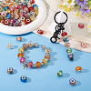 84Pcs 12 Colors Transparent Resin Rondelle European Beads RESI-TA0004-73-8