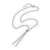 Tarnish Resistant Adjustable 304 Stainless Steel Curb Chains Necklaces Making AJEW-JB01214-01-1