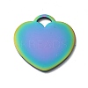 Ion Plating(IP) 304 Stainless Steel Mirror Polished Finish Stamping Blank Tag Pendants STAS-K270-43M-1