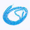 Spray Painted Crackle Glass Beads Strands CCG-Q001-4mm-19-3