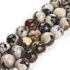 Natural Fire Crackle Agate Beads Strands G-L595-A02-01B-1