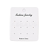 Rectangle Paper Earring Display Cards CDIS-T004-02-3