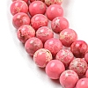 Synthetic Imperial Jasper Dyed Beads Strands G-D077-A01-02-4