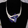 Rectangle Alloy Acrylic Pendant Necklaces & Stud Dangle Earrings Sets for Women WGBF392-01-4