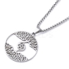 Non-Tarnish 201 Stainless Steel Pendant Necklaces NJEW-C042-07P-2