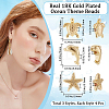 12Pcs 3 Styles Rack Plating Brass Beads KK-BBC0014-35-2