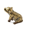 Brass Pig Miniature Figurines Statues for Home Office Desktop Ornament KK-S335-04AB-B-2