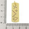 Real 18K Gold Plated Brass Micro Pave Cubic Zirconia Pendants KK-R159-06A-G-3