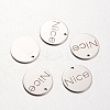Non-Tarnish Spray Painted 201 Stainless Steel Pendants STAS-I048-A05-1