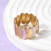304 Stainless Steel Enamel Open Cuff Rings RJEW-L335-03A-G-4