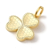925 Sterling Silver Heart Flower Charms STER-K180-11B-G-2