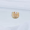 1Pc Stainless Steel Geometry Cuff Rings for Women RJEW-LP0002-55G-3