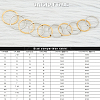 Unicraftale 10Pcs 10 Style 201 Stainless Steel Plain Band Rings for Women RJEW-UN0001-09-4