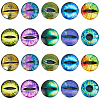20Pcs 10 Styles Luminous Self Adhesive Glass Eyes Cabochons GGLA-SP0001-06-1