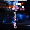 Metal Rhinestone Swan Pendant Decorations PW-WG1FFD4-01-1