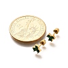 Ion Plating(IP) 304 Stainless Steel Stud Earrings EJEW-A118-12G-01-5