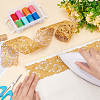 2M Floral Embroidery Iron on/Sew on Polyester Ribbon Patches OCOR-FG0001-75C-3