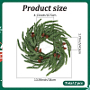 Flexible Glue PE Christmas Wreath AJEW-WH20060-20-2