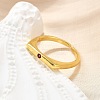 Brass Micro Pave Cubic Zirconia Cuff Rings for Women RJEW-H247-16G-01-1