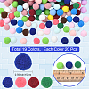 380Pcs 19 Colors Polyester Pom Pom Ball DIY-SC0031-34-2