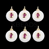Natural White Jade Pendants G-Z134-03G-01-1
