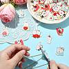 34Pcs 17 Styles Valentine's Day Alloy Enamel Pendants FIND-CJ0002-98-5