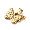 201 Stainless Steel Pendants STAS-U053-16B-G-2