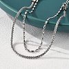 304 Stainless Steel Multi-strand Bracelets LS-BJEW-Q051-03P-5