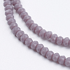 Opaque Solid Color Glass Bead Strands GLAA-F076-A06-3