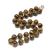 Natural Tiger Eye Beaded Necklaces NJEW-S404-12-1