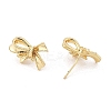 Brass Stud Earring Findings KK-K371-35G-2