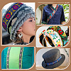 Ethnic Style Floral Pattern Embroidery Polyester Ribbons OCOR-WH0104-04A-6