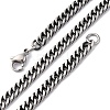 4.5MM 201 Stainless Steel Cuban Link Chain Necklaces NJEW-Q013-14C-2