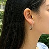 Tarnish Resistant 201 Stainless Steel Safety Pins Earrings STAS-S079-197P-3