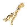 Brass Micro Pave Cubic Zirconia Pendants KK-M319-02G-A-2