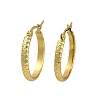 PVD Vacuum Plating 201 Stainless Steel Round Spot Hoop Earrings for Women EJEW-F345-20G-1