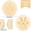 Dog Paw Shape Key Ring Hanging Plastic Mold DIY-WH0183-46-2