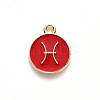 Alloy Enamel Pendants ENAM-S124-01B-07H-2