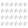 BENECREAT 24Pcs Sterling Silver Beads STER-BC0001-99-1