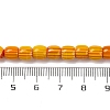Handmade Lampwork Chevron Beads Strands LAMP-K041-01A-17-5