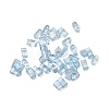 2-Hole Transparent Glass Seed Beads SEED-S023-30B-29-1